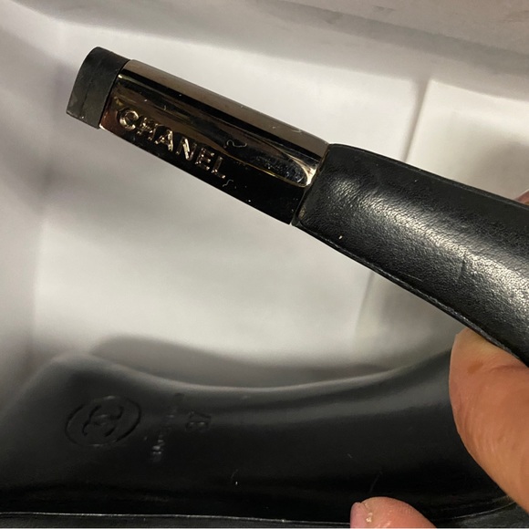 CHANEL Lambskin Cap Toe Short Ankle Boots 37  Black - Picture 3 of 11